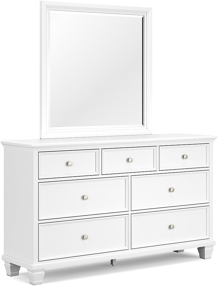 Signature Design by Ashley Fortman Traditional 2 Drawer Night Stand, White