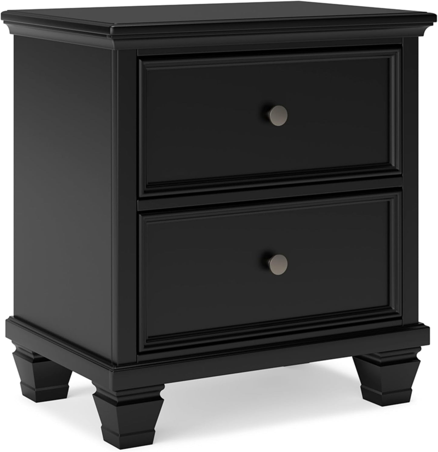 Signature Design by Ashley Fortman Traditional 2 Drawer Night Stand, White