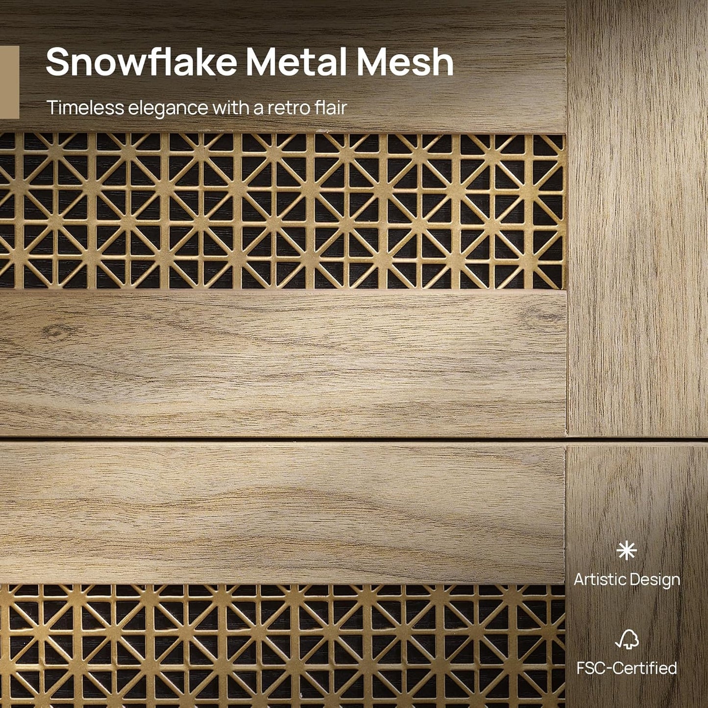 SICOTAS Night Stand Set 2 - Large Nightstands Sets of 2 with Drawers and Shelf, Rustic Bedside Table for Bedroom, Mid Century Modern Nightstand, 25.7" Tall Side End Table (Light Walnut, 2 Pieces)